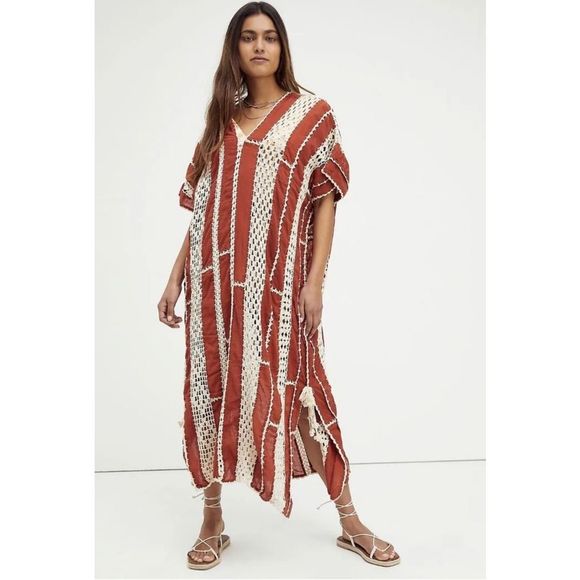 SUNKISSED CROCHET KAFTAN X FREE PEOPLESIZE ALL - Picture 1 of 8